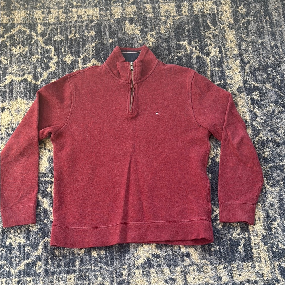 Red Tommy Hilfiger 1/4 Zip